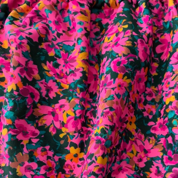 🆕 Wild Fable Women's Side-Tie Cheeky Bikini Bottom only-Pink Floral Print XS🆕 - Picture 10 of 11